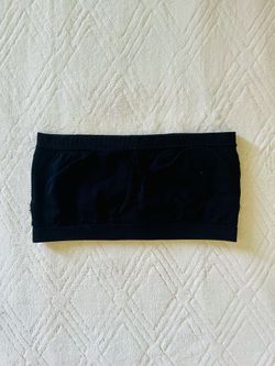 soho girls black unpadded bandeau top one size fits all
