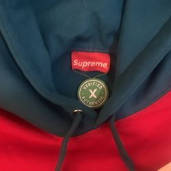 Supreme diagonal hooded sweatshirt hot sale