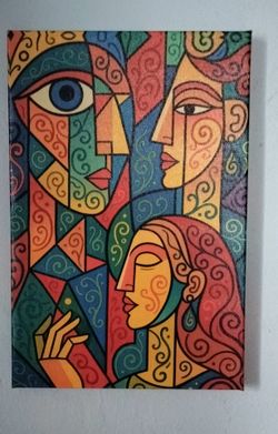 New print on wraparound canvas size 8x12 . Ready to hang