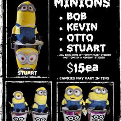 HALLOWEEN MINION TREAT TINS