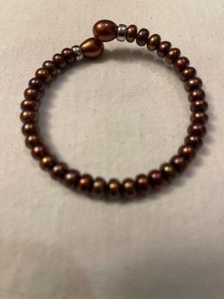 Lustrous Chocolate Brown Freshwater Pearl Bracelet