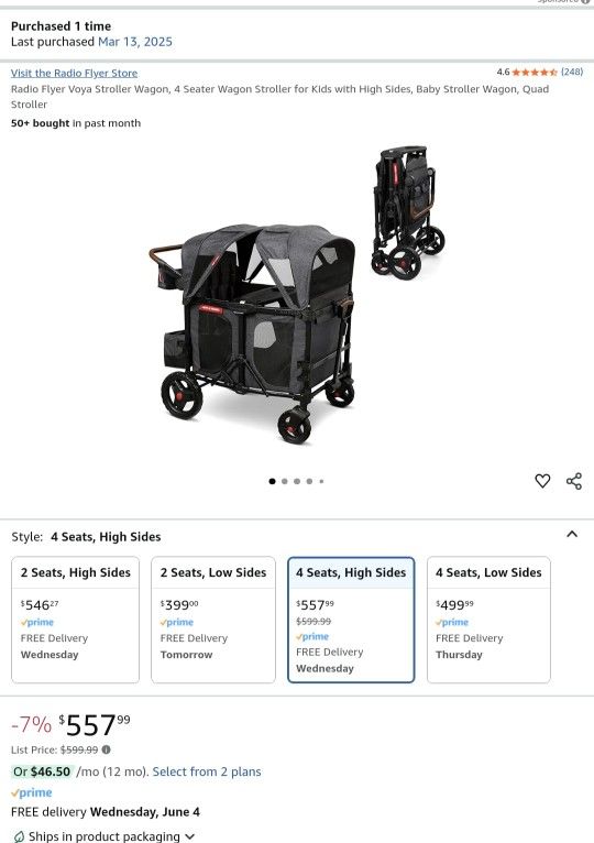Radio Flyer Voya Stroller Wagon Stroller