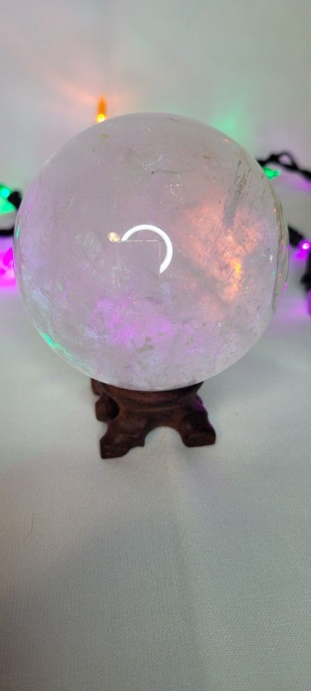 Large Clear quartz Sphere