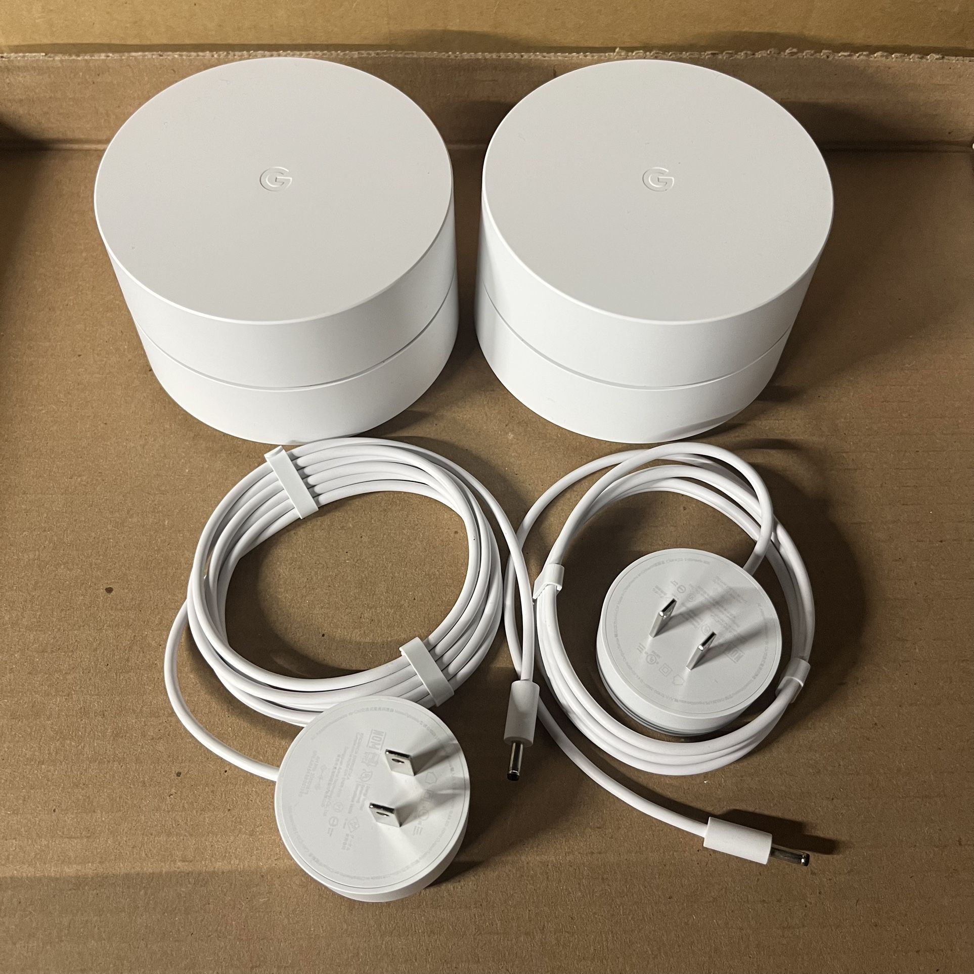 Google Home Wi-Fi system dual band mesh router + OEM adapter, 2 Pack, GJ2CQ
