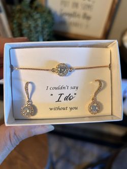 6 Bridesmaids Jewelry Gift box Set