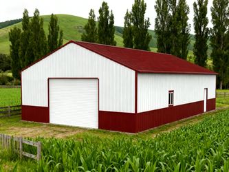 51FT x 31FT Metal Garage Barn Shed – Durable Outdoor Steel Structure Storage Shed - The customer must have unloading capabilities, such as a forklift 
