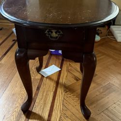 Wood End Table