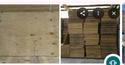 ** 20 SHEETS OF SLIGHTLY USED PLYWOOD. **