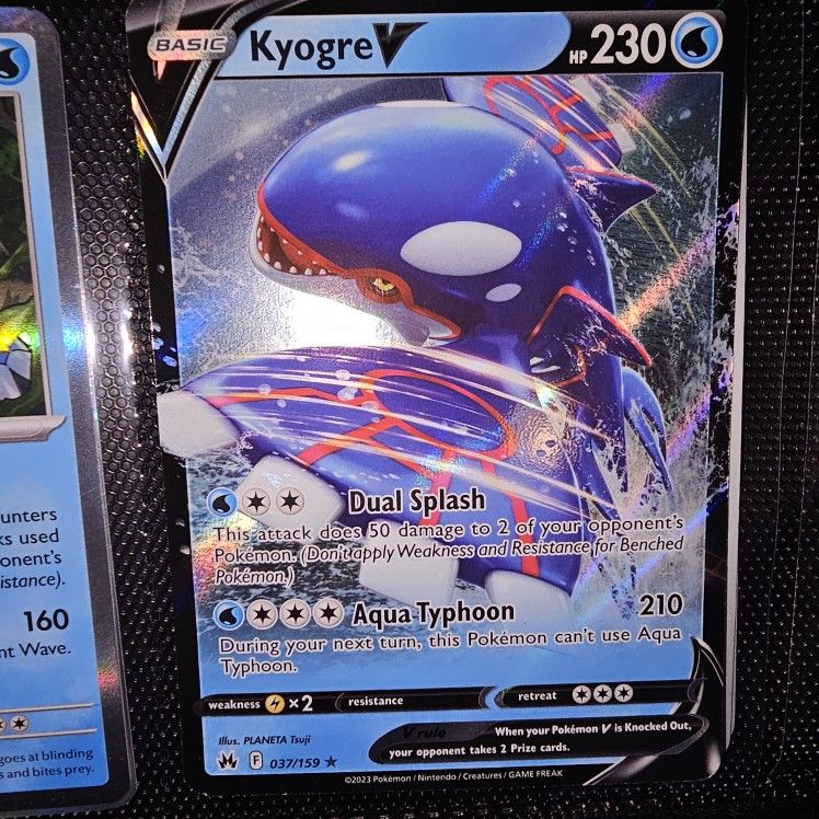 Kyogre V Water All HOLOFOIL Bundle (Pokemon Tcg)