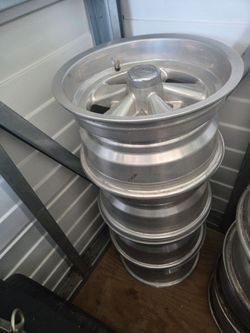8x15 aluminum rims won't rust like new cond