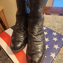 Lucchese Ostrich Roper Boots -PU Dobson & Riggs Area