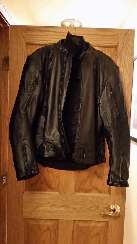 TRIUMPH full leather & kevlar motorcycle jacket