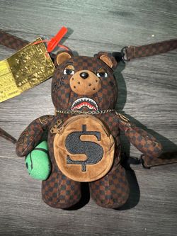 Sprayground Dinero Moneybear Teddybear Limited Edition Small Backpack Plush