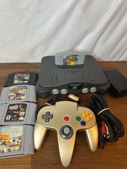 Nintendo 64 Console with Games and controller
