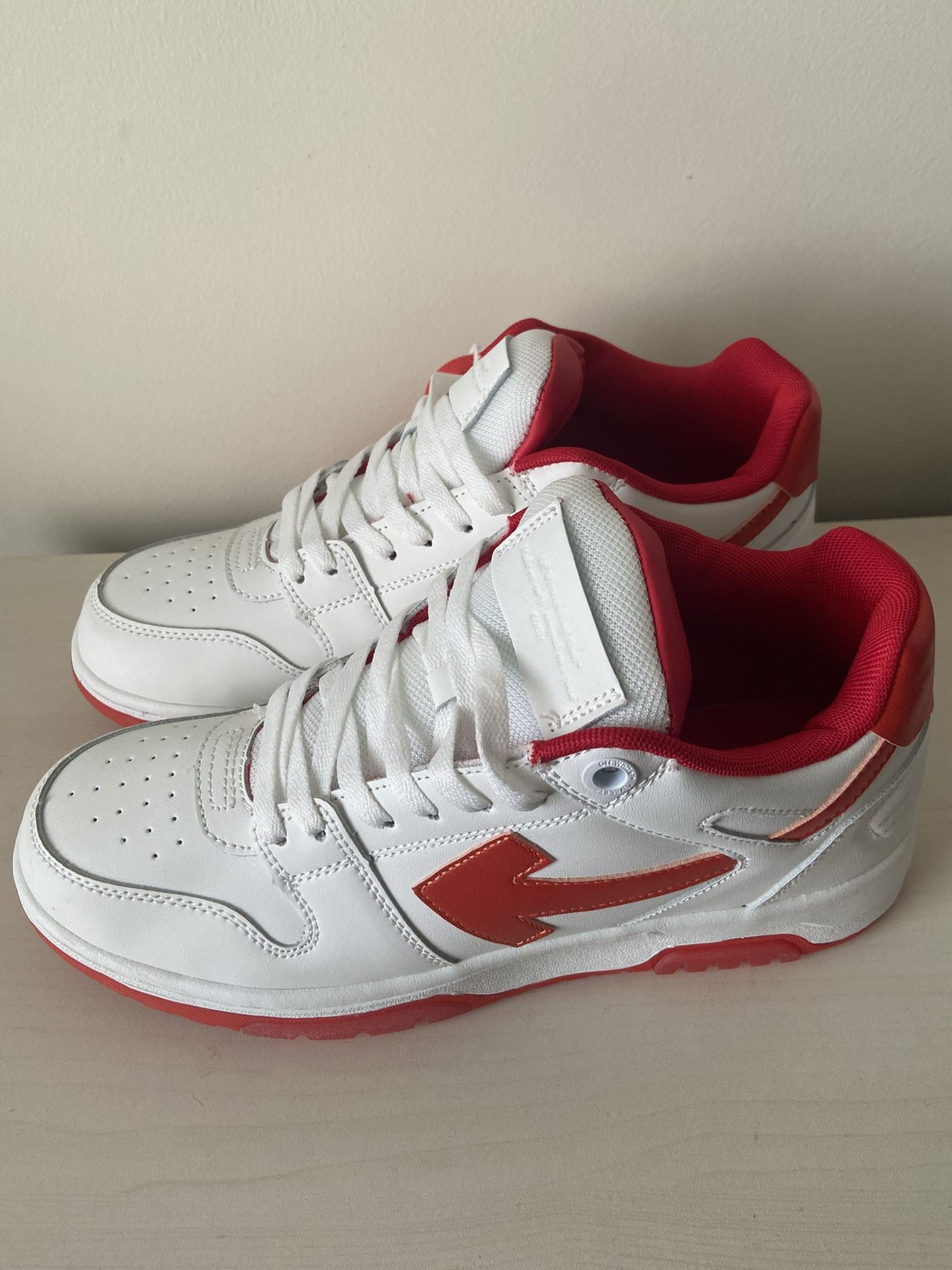 Off white red And white Shoes