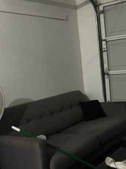 Dark grey couch