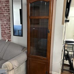 Vintage Wooden Display Cabinet