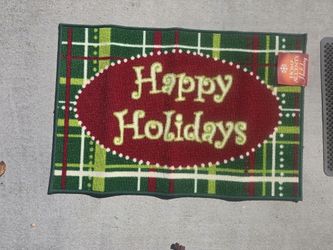 New! Never Opened Until Today... Holiday Rug!!
