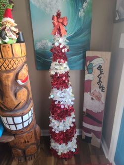 Two Christmas trees..
