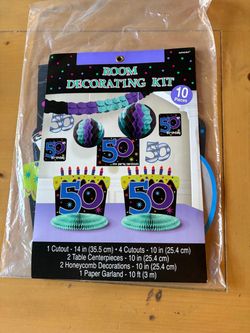 50th birthday decoration set