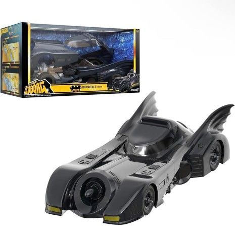 Super7 Super Cyborg Batman Batmobile 1989 (Full Color) - 13" Batman Action Figure Vehicle Classic