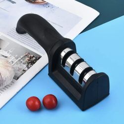 1 PC Multifunctional Knife Sharpener Portable Three Stage Knife Sharpener