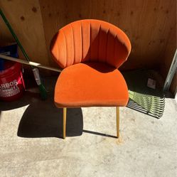 Orange Vanity Chair
