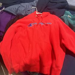 Red Champion Hoodie