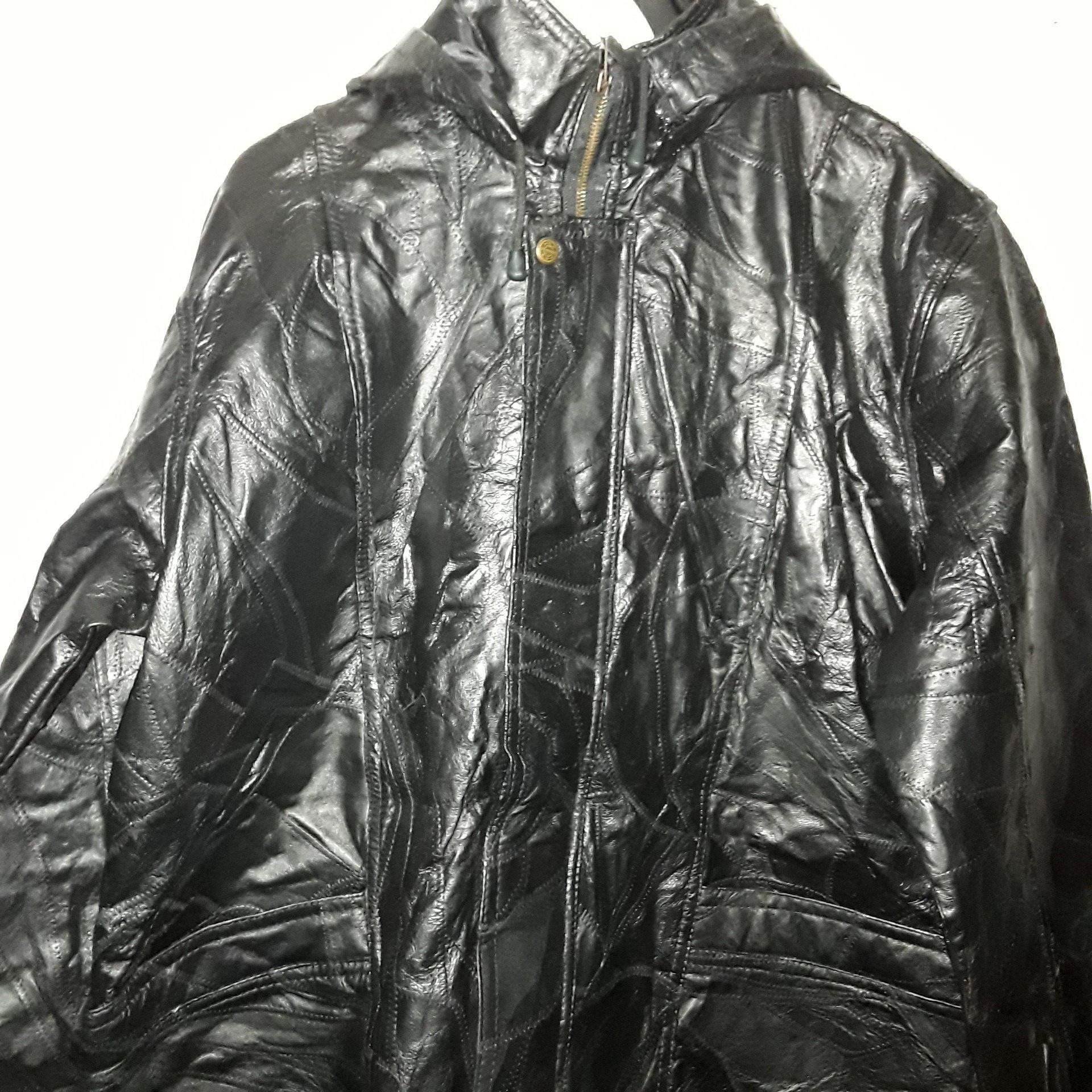 Black leather jackets Oscar Armanno Sizes Lg, XL, 2X, 3X