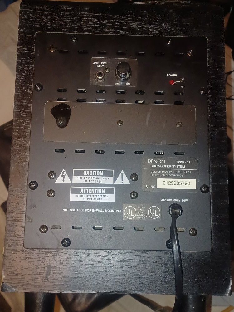 Denon Subwoofer System DSW38 for Sale in Yakima, WA OfferUp