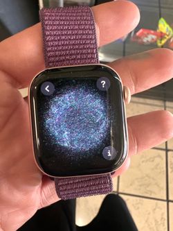 Apple Watch with Purple Sport Loop Band