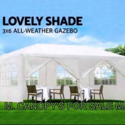 10x20  Canopy with 6 Sidewalls and Windows, Outdoor Instant Canopy Tent for Parties