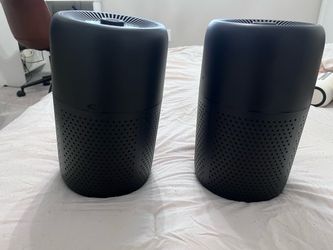 Black Compact Air Purifiers – Set of 2