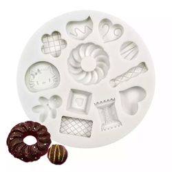 Donut Gingerbread Mman Candy Heart Silicone Mold Fondant Cake Decorating Sugarcraft Chocolate Baking Tool For cake Kitchenware