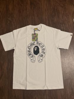 Bape x Chrome White T-Shirt Medium