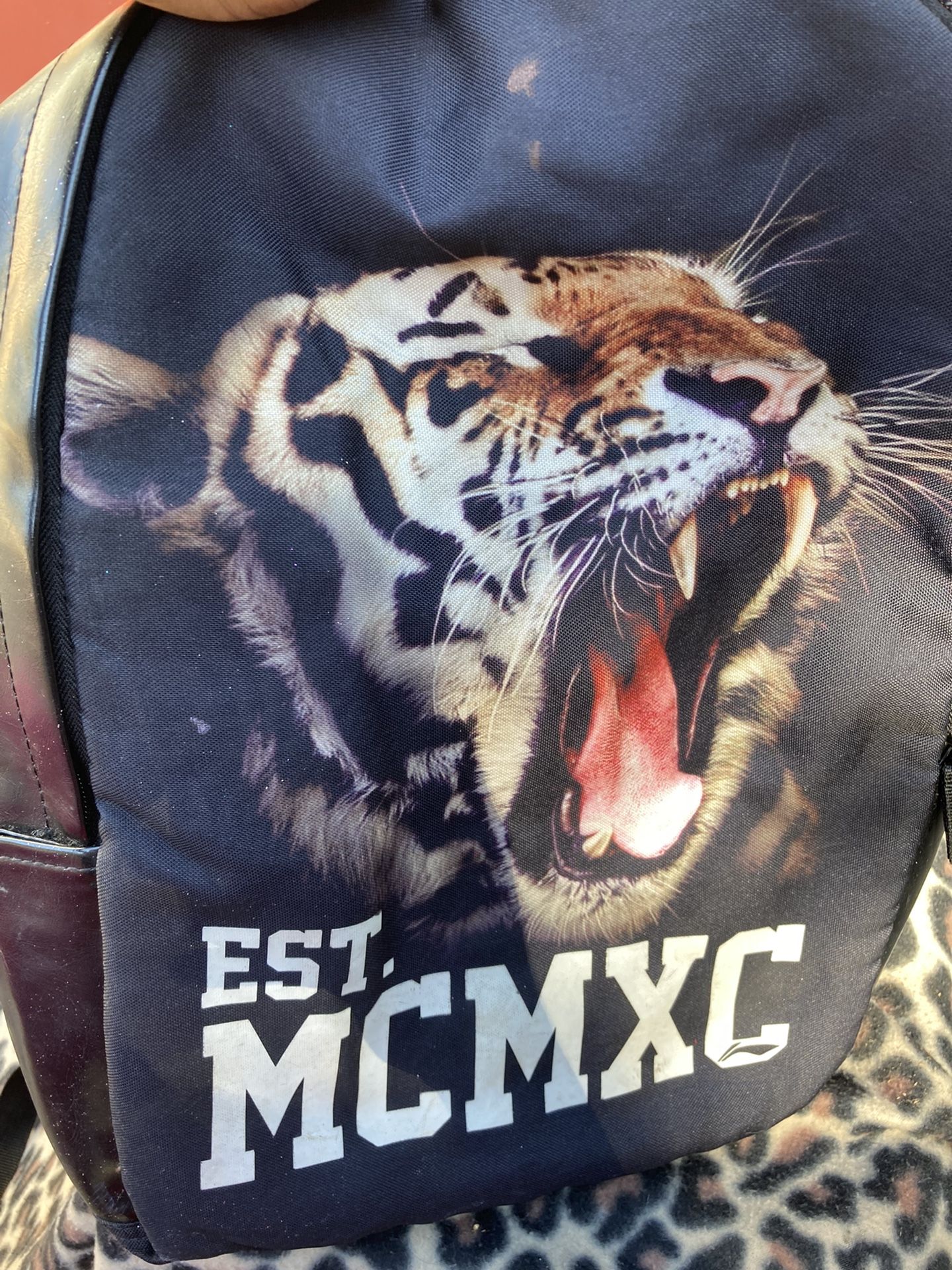 MCM Backpack With Tiger