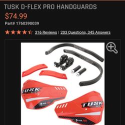 Tusk D-Flex Pro Handguards For Dirt Bike / Motorcycle