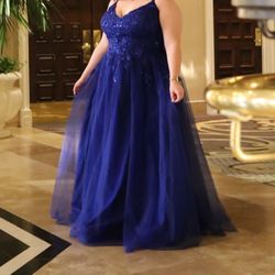 Prom Dress Size 18 Corset Back 