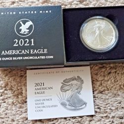 2021 American Eagle One Ounce Silver Uncirculated Coin