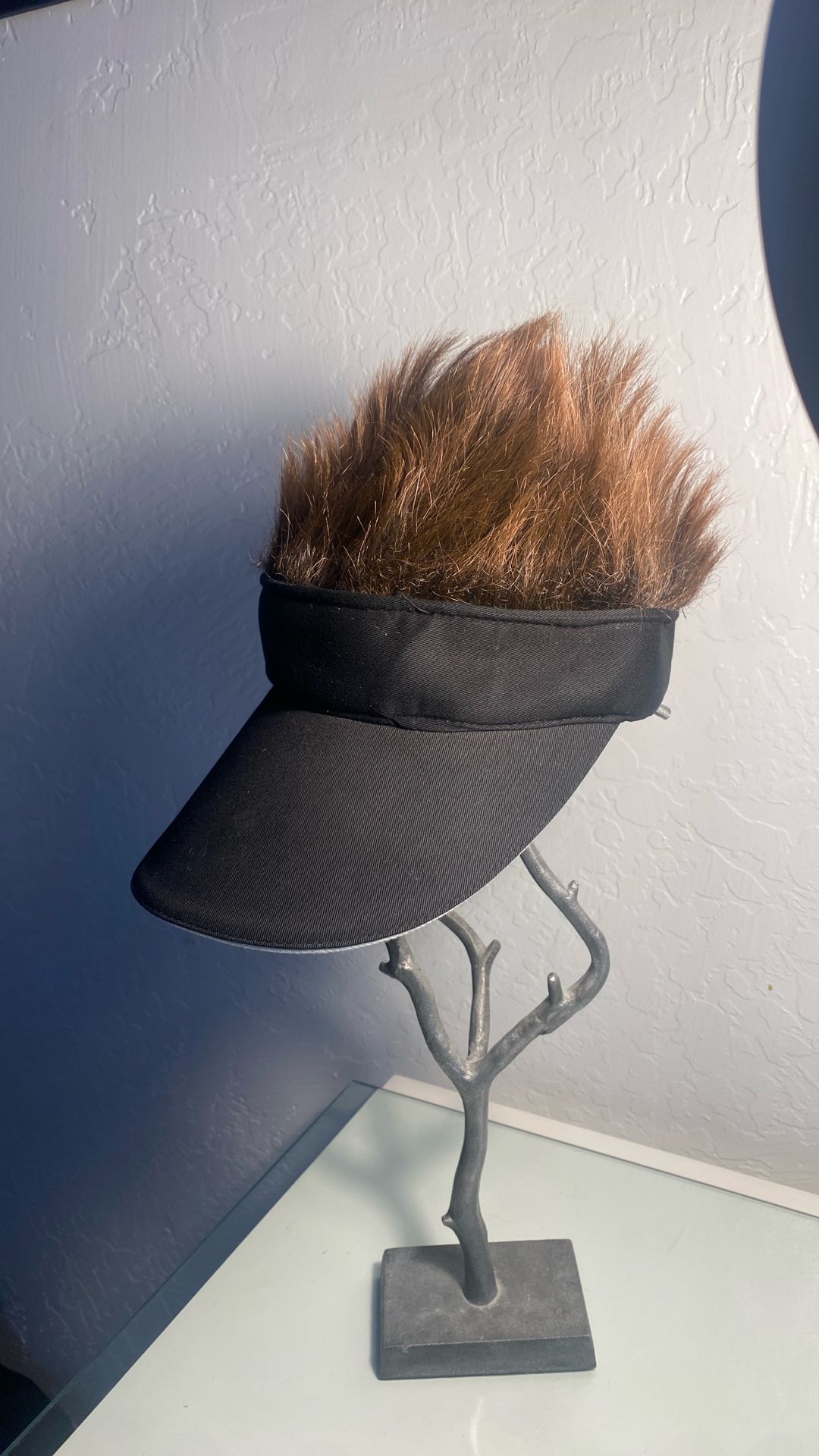  Halloween Visor With Spikey Funny Hair Costume Hat/Wig