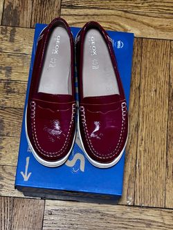 Geox Red Loafers