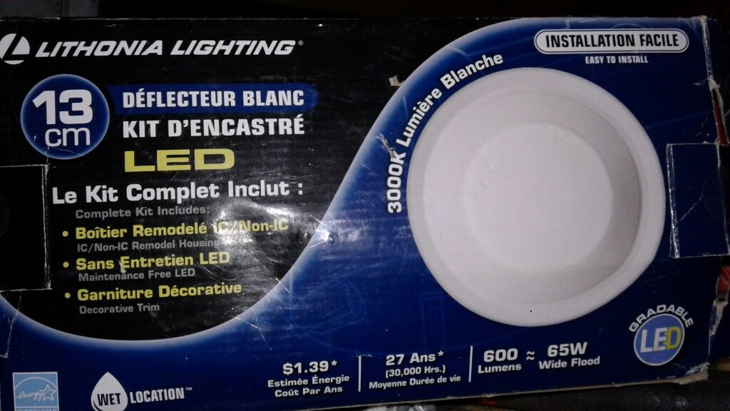 Lithonia White Recessed Kit