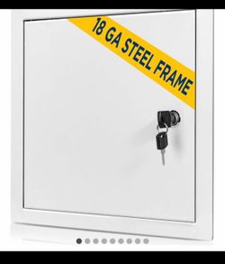 BOZZON Access Panel for Drywall 24 x 24 inch – Metal Door with Key Lock, 18 GA Steel Frame, Wall Hol