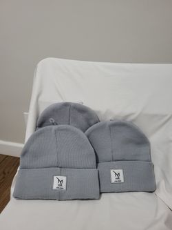 Luxury resort boutique gray beanies