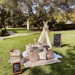 Teepee and Picnic Table