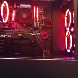 Custom Gaming PC AMD Ryzen 5 CPU 16 GB RAM 500 GB SSD ATI Radeon RX 580 8 GB Graphics Wi-Fi Wireless Windows 11