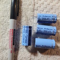 (4) Rubycon 350v 47uf Capacitors, New