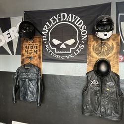 Custom Leather And Helmet Mount