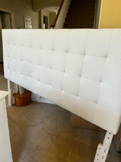 California King Adjustable Height Headboard – Creqm Tufted Upholstered