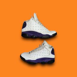 Nike Air Jordan Retro 13 XIII Lakers Purple Yellow Size 10.5 414571-105